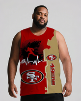 Sports Men's Big & Tall Sleeveless Shorts Two-piece